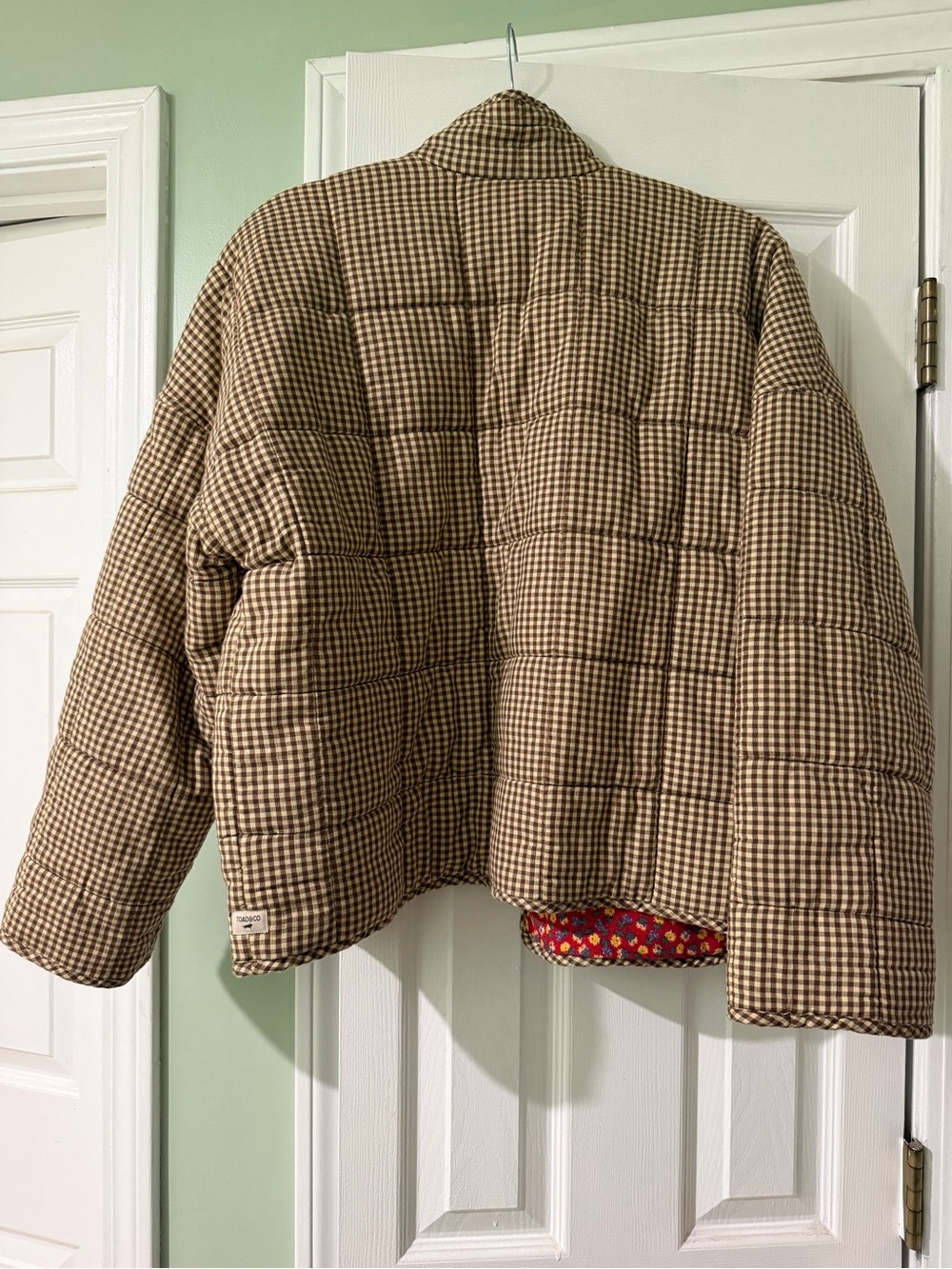 Toad&Co Manzana Quilted Jacket, Partridge Gingham, size M - Picture 6 of 6